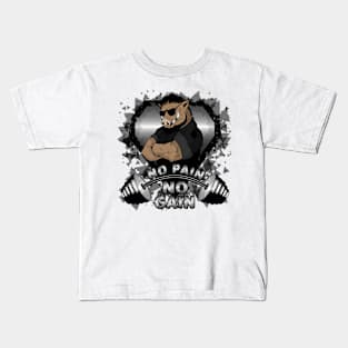 Print for athletes with wild boar Kids T-Shirt